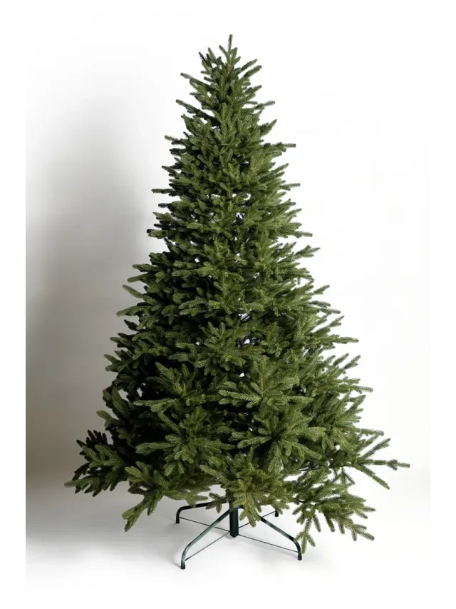 Brad artificial Greenland 230 cm QC412, 1250 Ramuri 3D PE, Circumferinta Bazei 327 cm